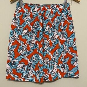 Francesca’s Alya women mini skirts floral Preppy Vacation Pull On Beach Casual